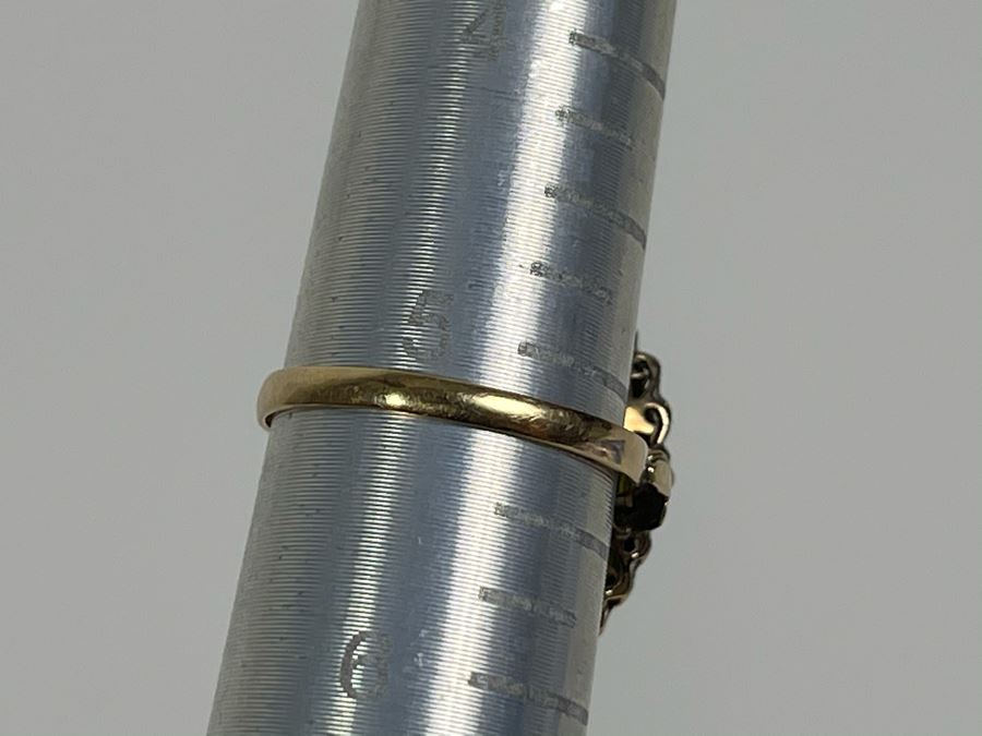 18K Gold Nephrite Ring Size 5.25 2.7g Fair Market Value $200 [Photo 14]