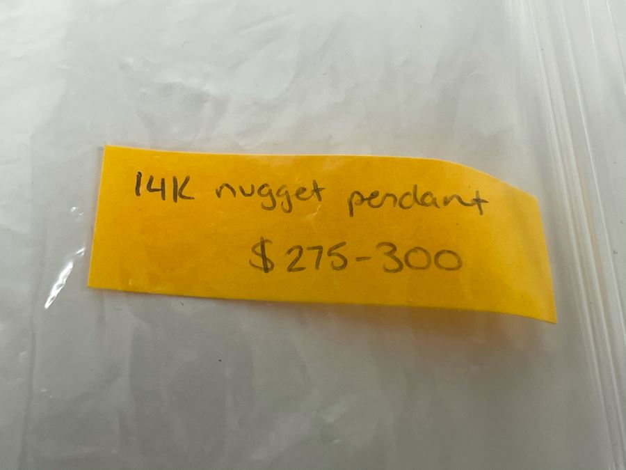14K Gold Nugget Pendant 6.6g [Photo 8]