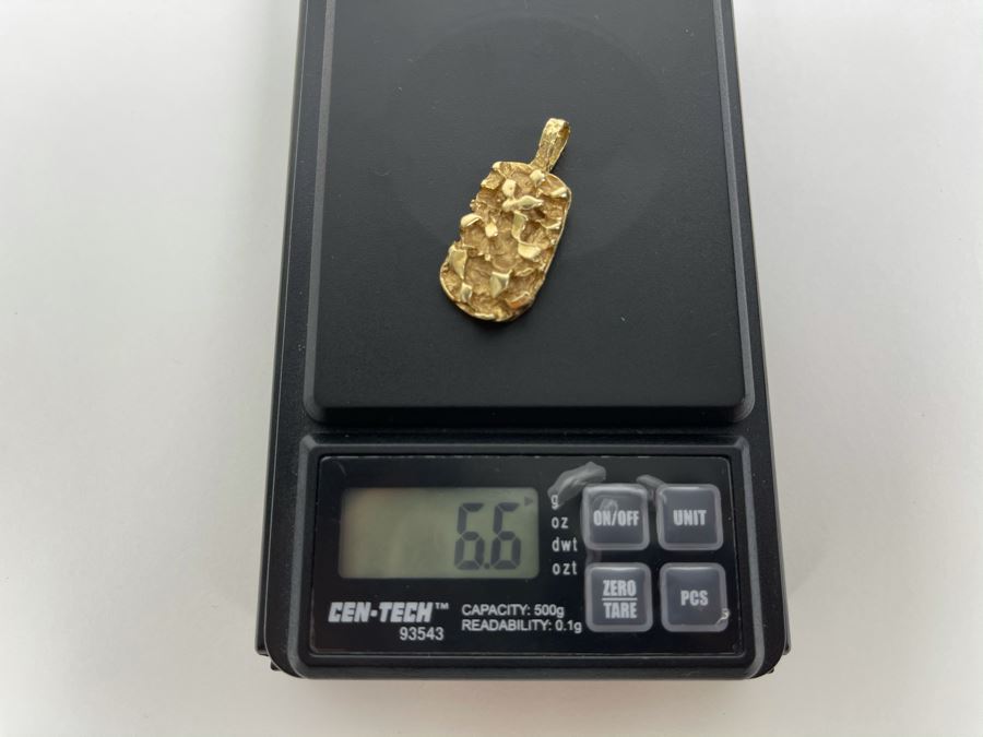14K Gold Nugget Pendant 6.6g [Photo 7]