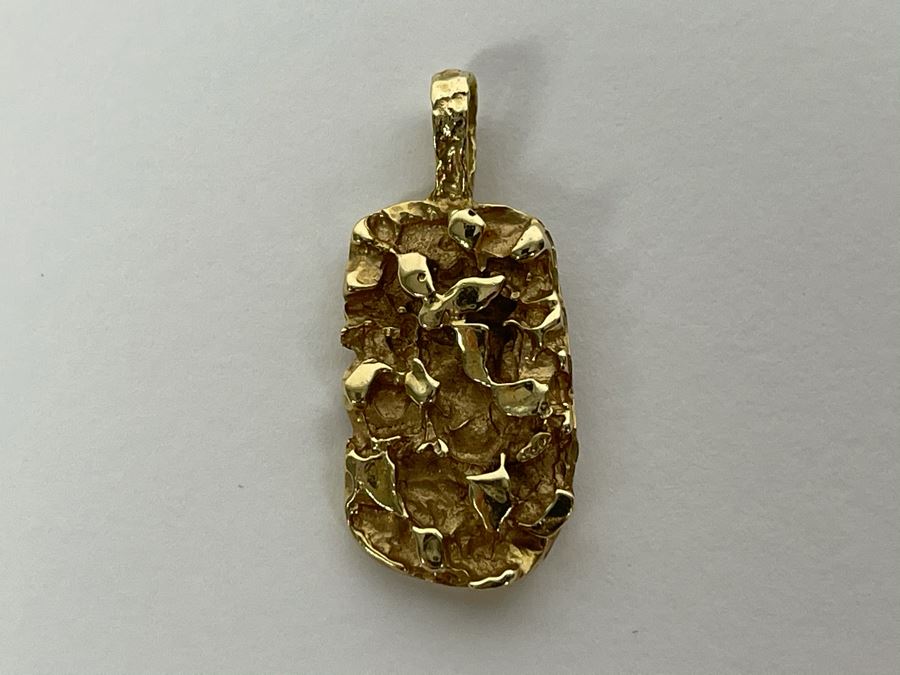 14K Gold Nugget Pendant 6.6g [Photo 6]
