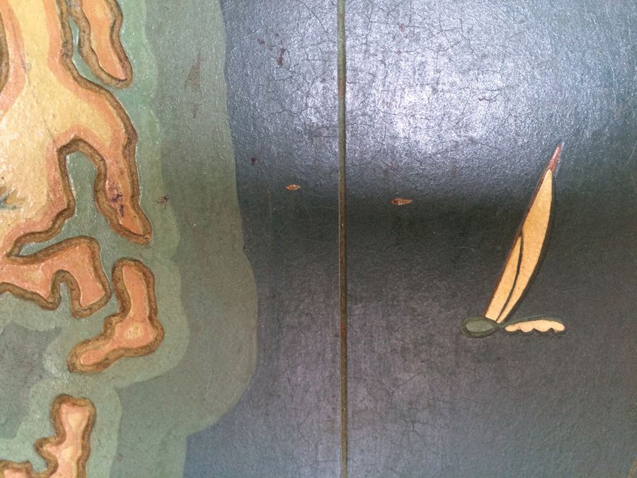 Vintage Wooden Painted Map of Cape Cod and Vicinity [Photo 12]