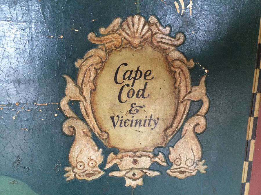 Vintage Wooden Painted Map of Cape Cod and Vicinity [Photo 2]