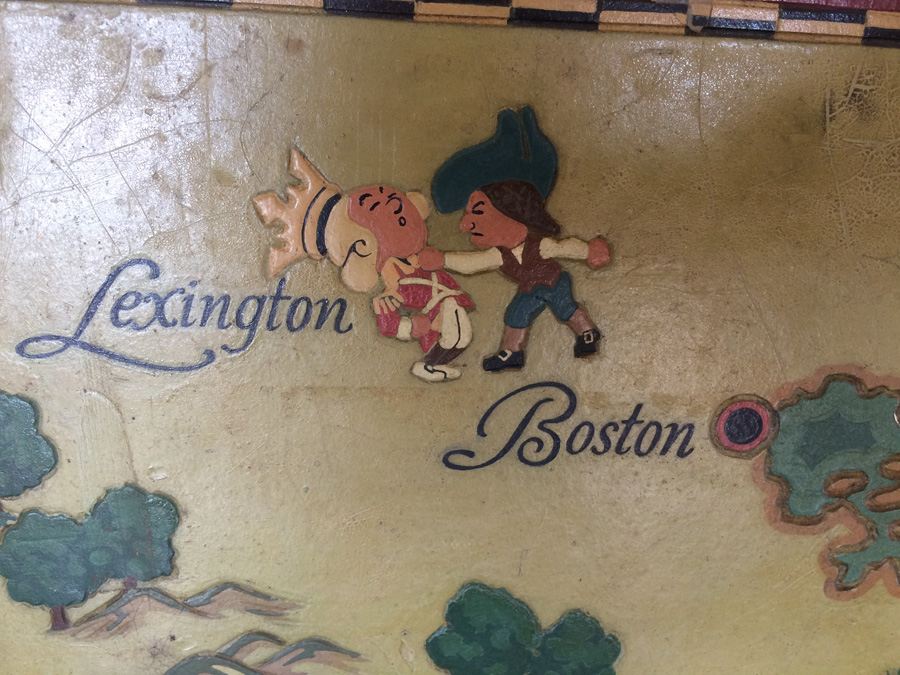 Vintage Wooden Painted Map of Cape Cod and Vicinity [Photo 3]