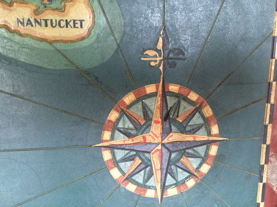 Vintage Wooden Painted Map of Cape Cod and Vicinity [Photo 11]