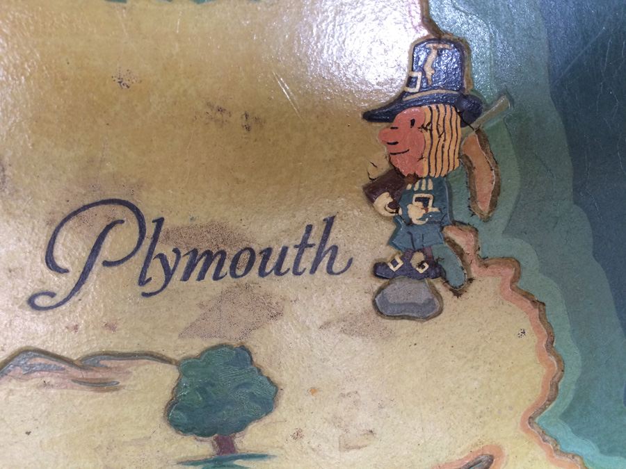 Vintage Wooden Painted Map of Cape Cod and Vicinity [Photo 4]