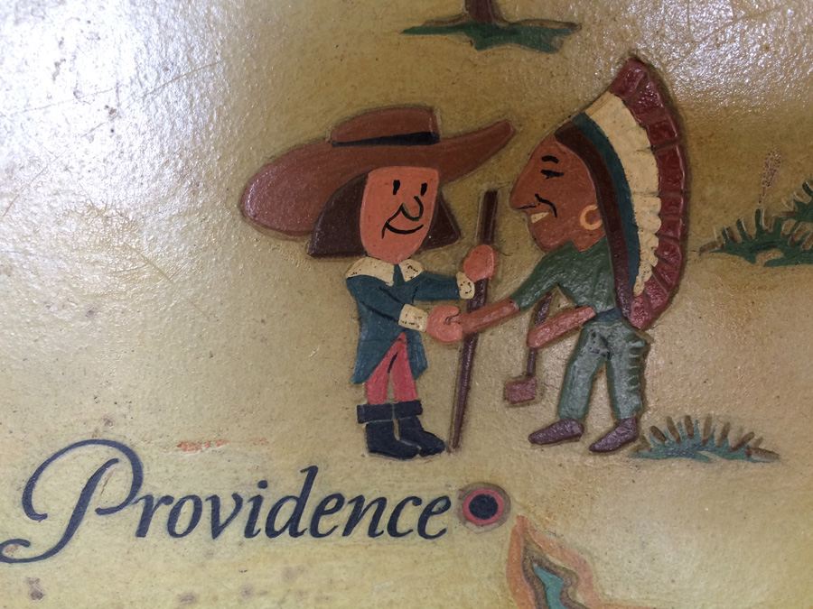 Vintage Wooden Painted Map of Cape Cod and Vicinity [Photo 5]