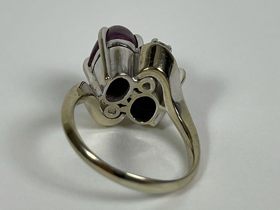 14K Gold Star Ruby Ring 6.5g Fair Market Value $400 [Photo 12]