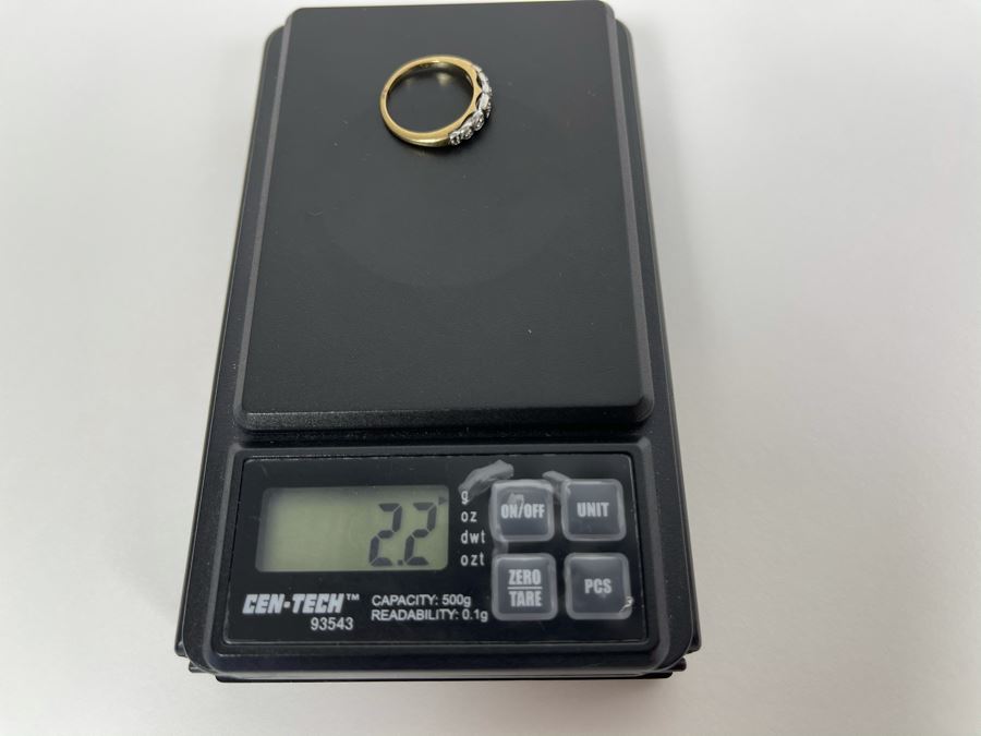 14K Diamond Ring Size 5.5 2.2g Fair Market Value $175 [Photo 14]