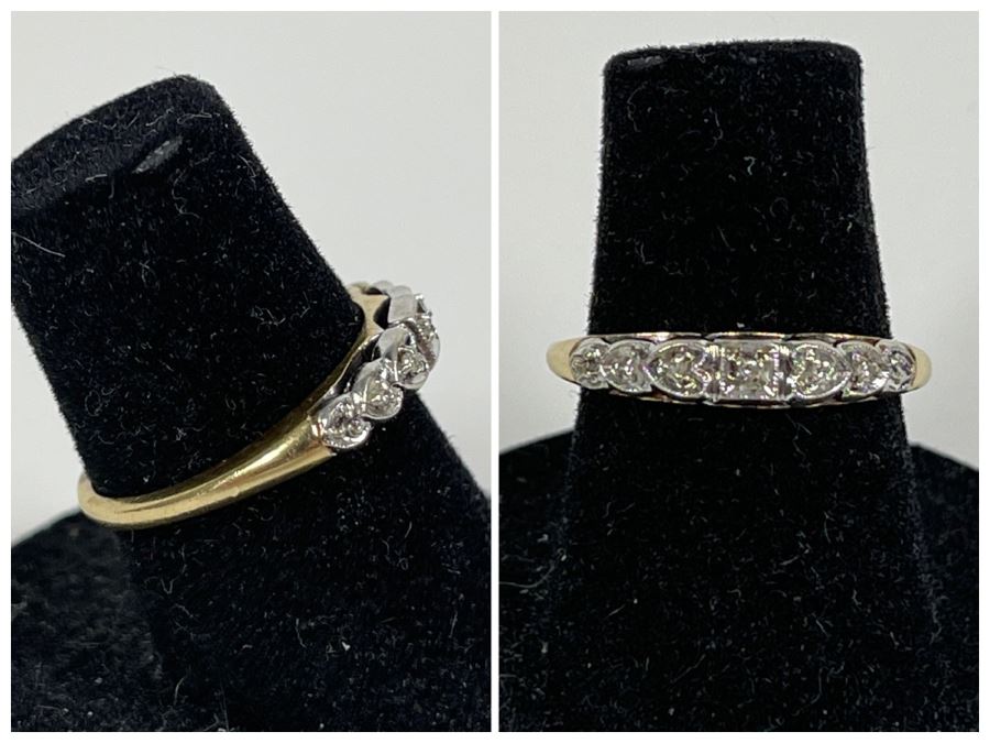 14K Diamond Ring Size 5.5 2.2g Fair Market Value $175 [Photo 1]