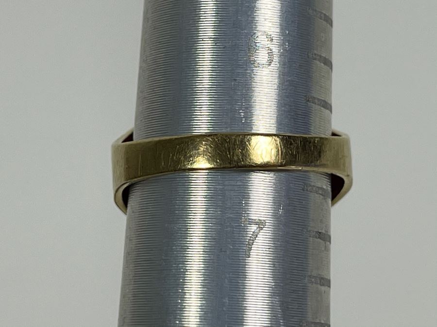 10K Synthetic Ruby Ring Size 6.5 3.7g [Photo 10]