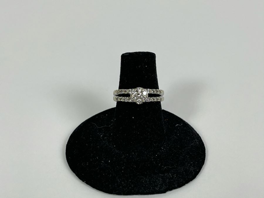 14K Gold Diamond Ring Size 6 2.9g Fair Market Value $300 [Photo 10]