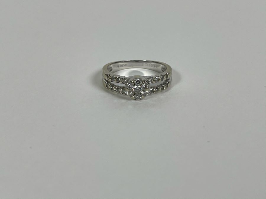 14K Gold Diamond Ring Size 6 2.9g Fair Market Value $300 [Photo 14]
