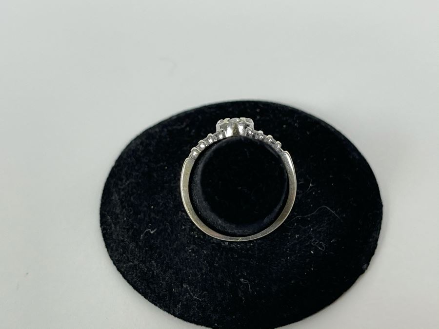 14K Gold Diamond Ring Size 6 2.9g Fair Market Value $300 [Photo 9]