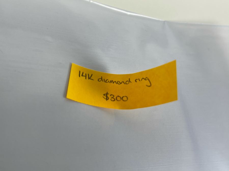 14K Gold Diamond Ring Size 6 2.9g Fair Market Value $300 [Photo 19]