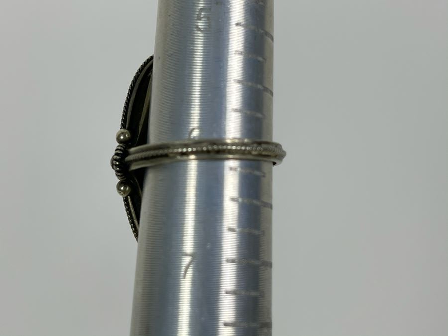 Collection Of Four Russian Hand Painted Enamel Rostov Finift Rings Sizes 6 And 5 [Photo 6]