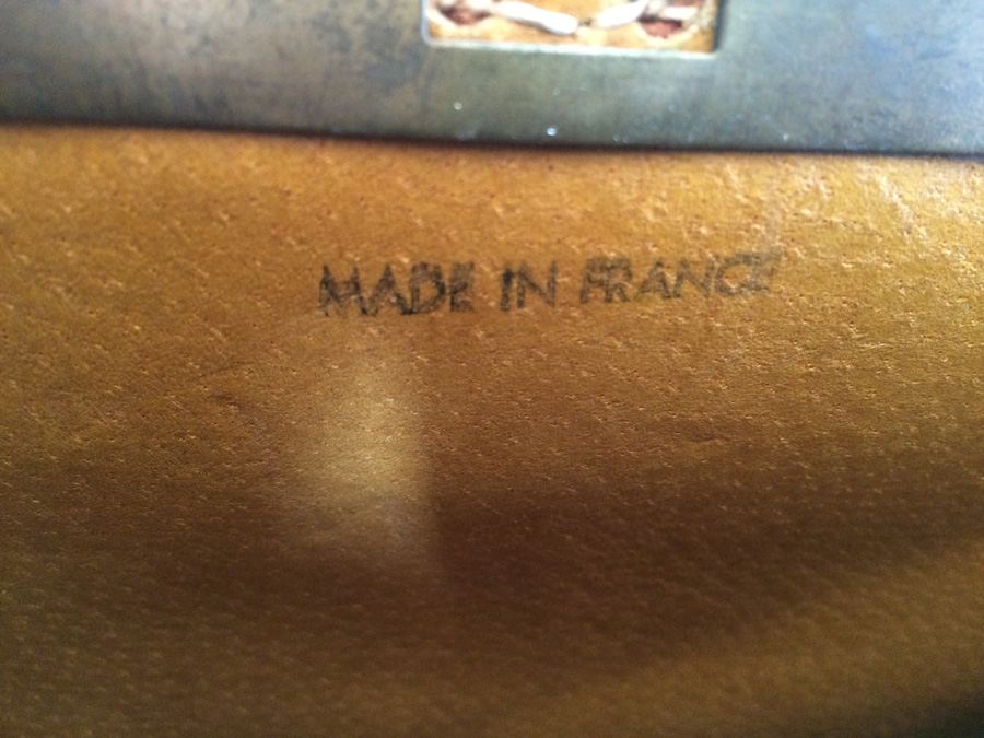 Leather Doctor Bag with Key and Lock Made in France [Photo 9]