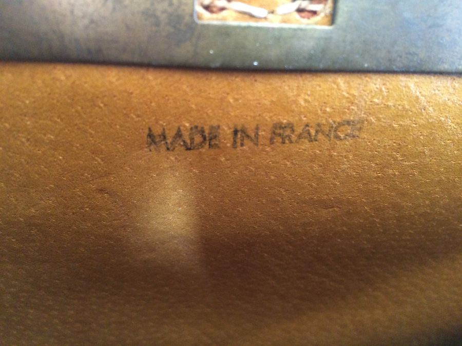Leather Doctor Bag with Key and Lock Made in France [Photo 7]