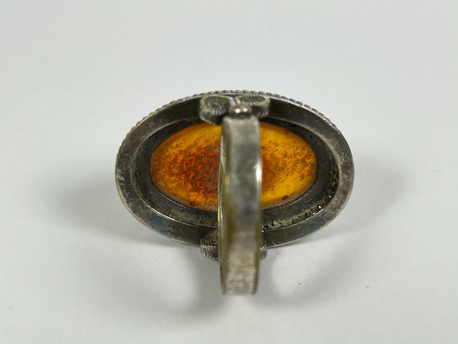 Sterling Silver Amber Size 8 9.8g [Photo 8]