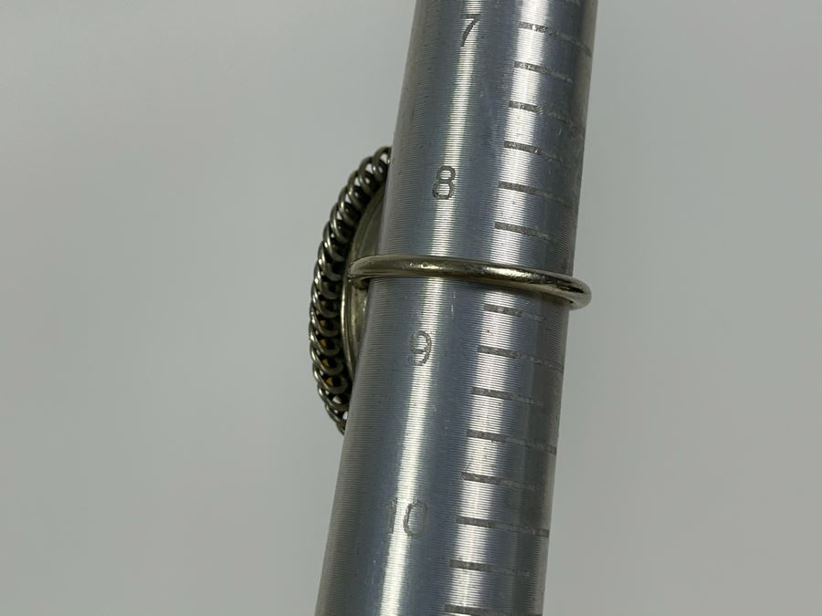 Sterling Silver Amber Size 8.5 8.9g [Photo 7]