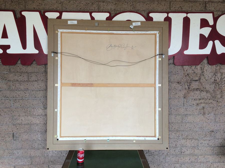 Large Original Portrait Oil Painting of Man with his Dog [Photo 7]