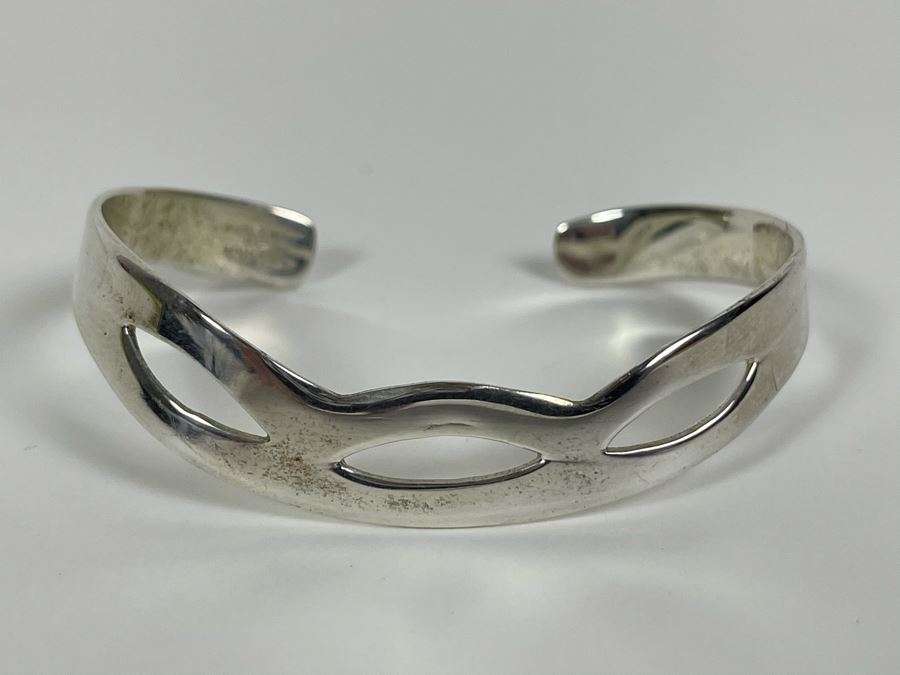 Sterling Silver Cuff Bracelet 10.6g [Photo 1]