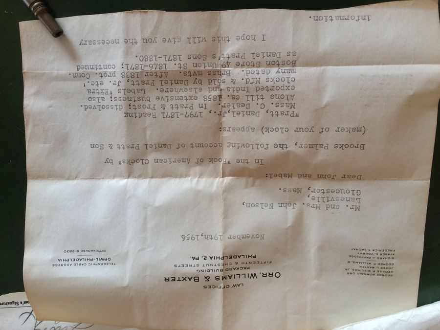  Daniel Pratt & Sons Shelf Clock [Photo 12]