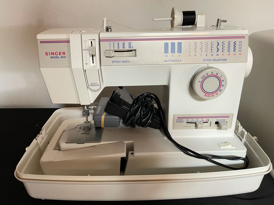 JUST ADDED - SINGER Sewing Machine Model 9410 With Case [Photo 1]