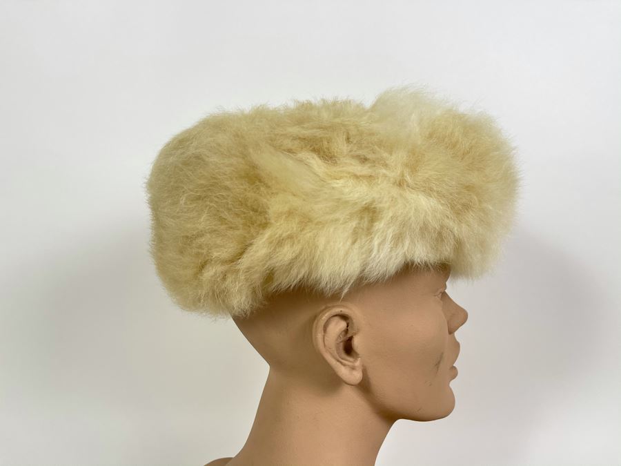 JUST ADDED - Vintage Russian Fur Hat (Inside Of Hat Is 9' From Forehead To Back)