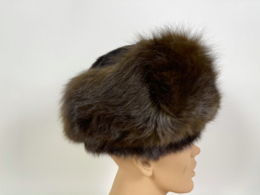JUST ADDED - Russian CCCP Fur Hat (Measures 8' From Forehead To Back) [Photo 5]