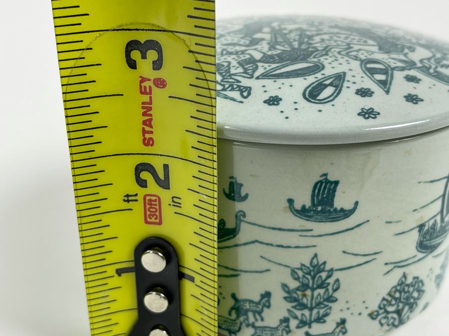 Limited Edition Danish Trinket Box Nymolle Art Faience Hoyrup 3.25W X 2.5H [Photo 10]