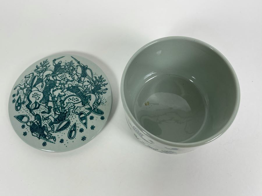 Limited Edition Danish Trinket Box Nymolle Art Faience Hoyrup 3.25W X 2.5H [Photo 5]