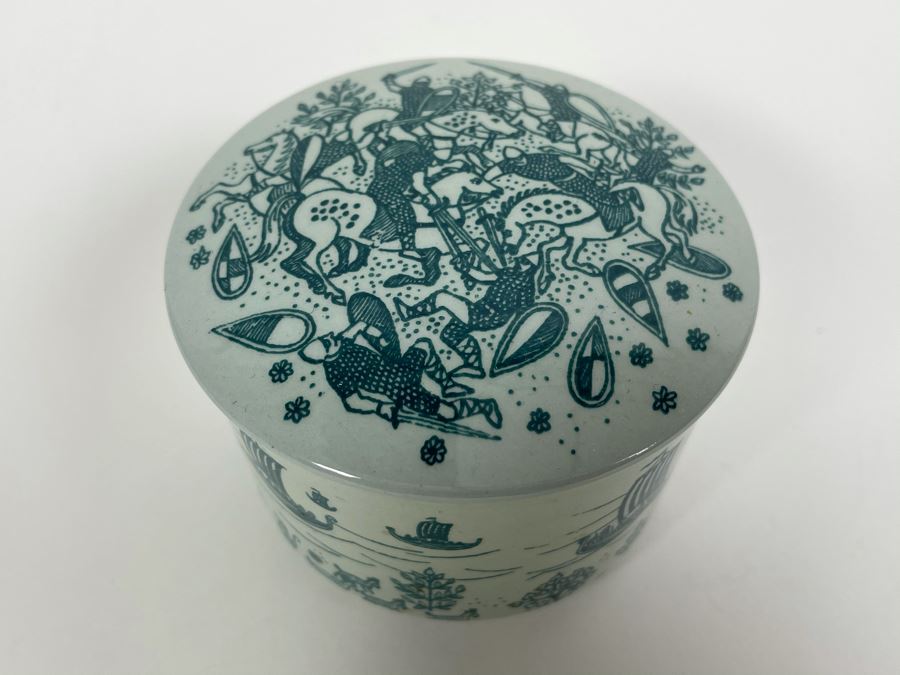 Limited Edition Danish Trinket Box Nymolle Art Faience Hoyrup 3.25W X 2.5H [Photo 3]