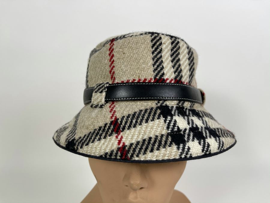 Burberry London Wool Coat With Hood And Matching Burberry Hat Size S [Photo 10]