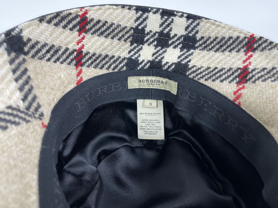 Burberry London Wool Coat With Hood And Matching Burberry Hat Size S [Photo 14]