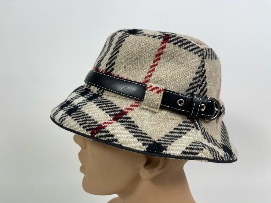 Burberry London Wool Coat With Hood And Matching Burberry Hat Size S [Photo 11]