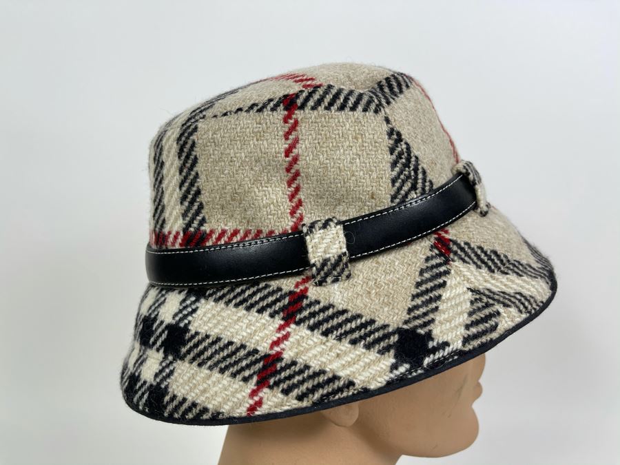 Burberry London Wool Coat With Hood And Matching Burberry Hat Size S [Photo 12]