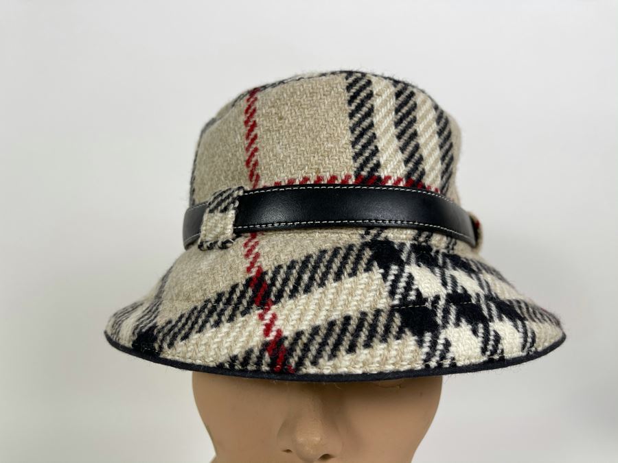 Burberry London Wool Coat With Hood And Matching Burberry Hat Size S [Photo 9]