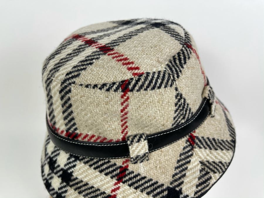 Burberry London Wool Coat With Hood And Matching Burberry Hat Size S [Photo 13]