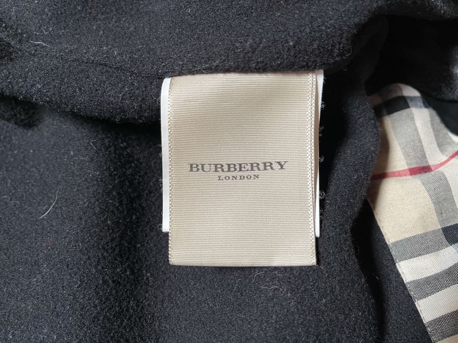 Burberry London Wool Coat With Hood And Matching Burberry Hat Size S [Photo 7]
