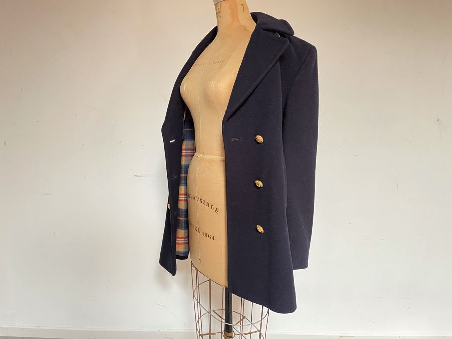 JUST ADDED - Evan-Picone Blue Wool Jacket [Photo 7]