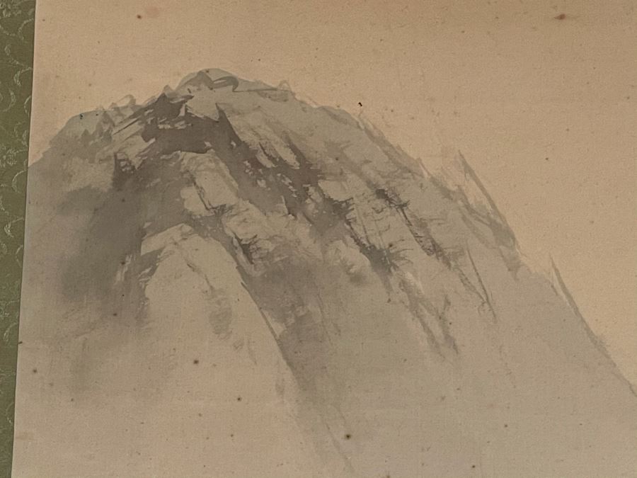 Original Signed Asian Hand Painted Four Seasons Scrolls 15.5 X 39 [Photo 21]