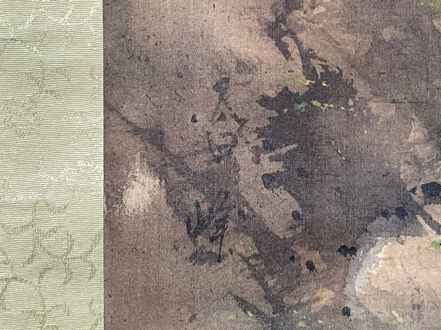 Original Signed Asian Hand Painted Four Seasons Scrolls 15.5 X 39 [Photo 29]