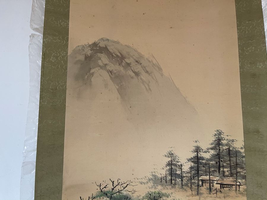 Original Signed Asian Hand Painted Four Seasons Scrolls 15.5 X 39 [Photo 20]