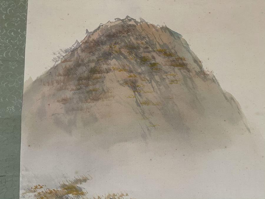 Original Signed Asian Hand Painted Four Seasons Scrolls 15.5 X 39 [Photo 10]