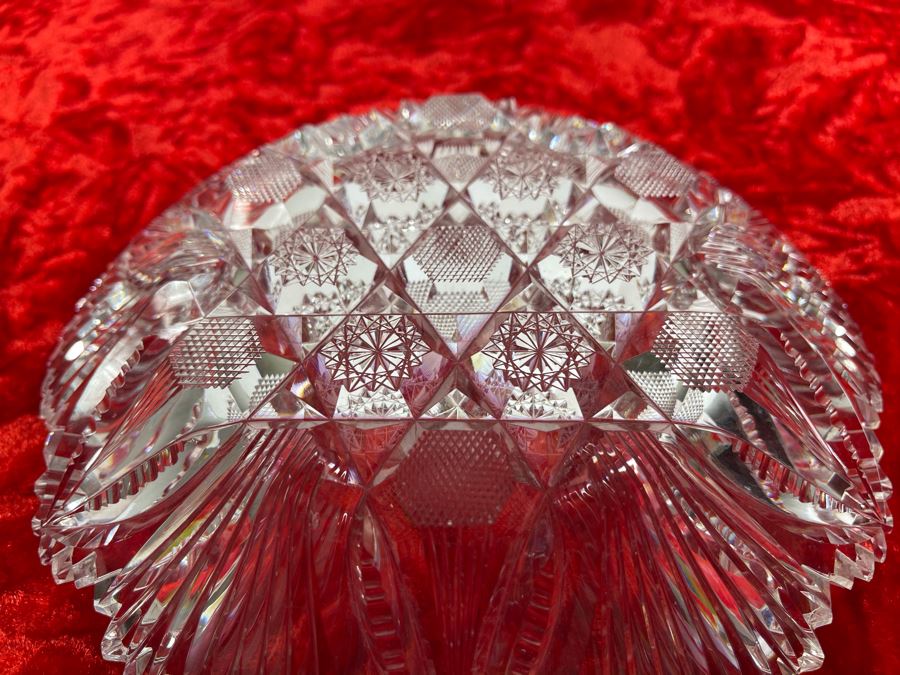 American Brilliant Cut Glass Dish Bowl 7W X 1H [Photo 7]