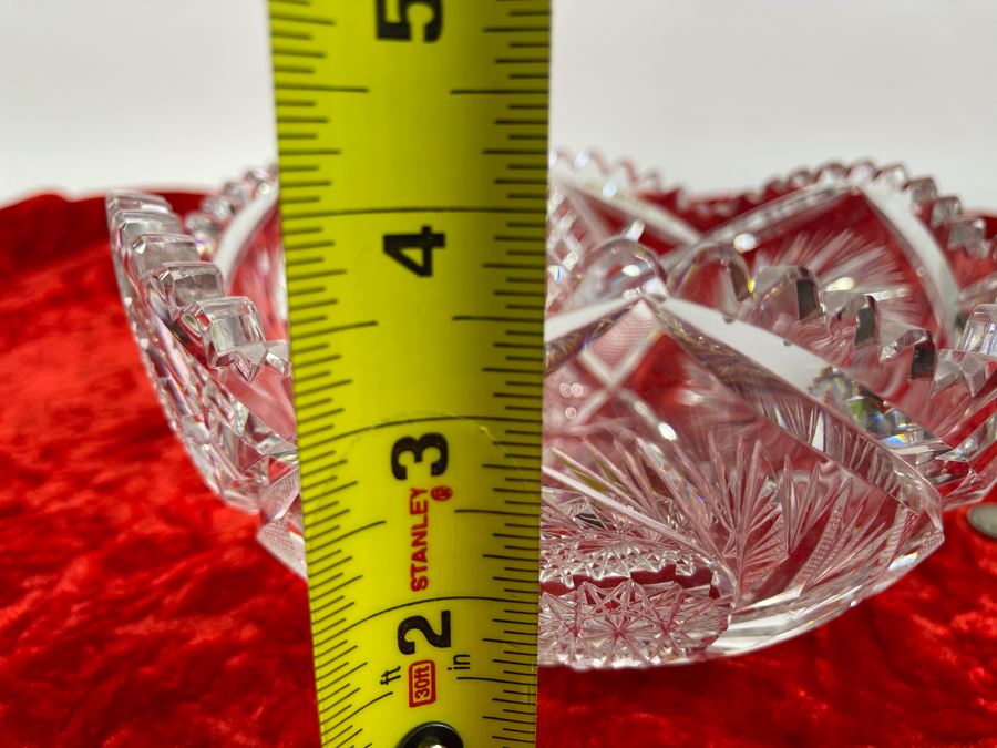American Brilliant Cut Glass Bowl 8W X 3.5H [Photo 8]