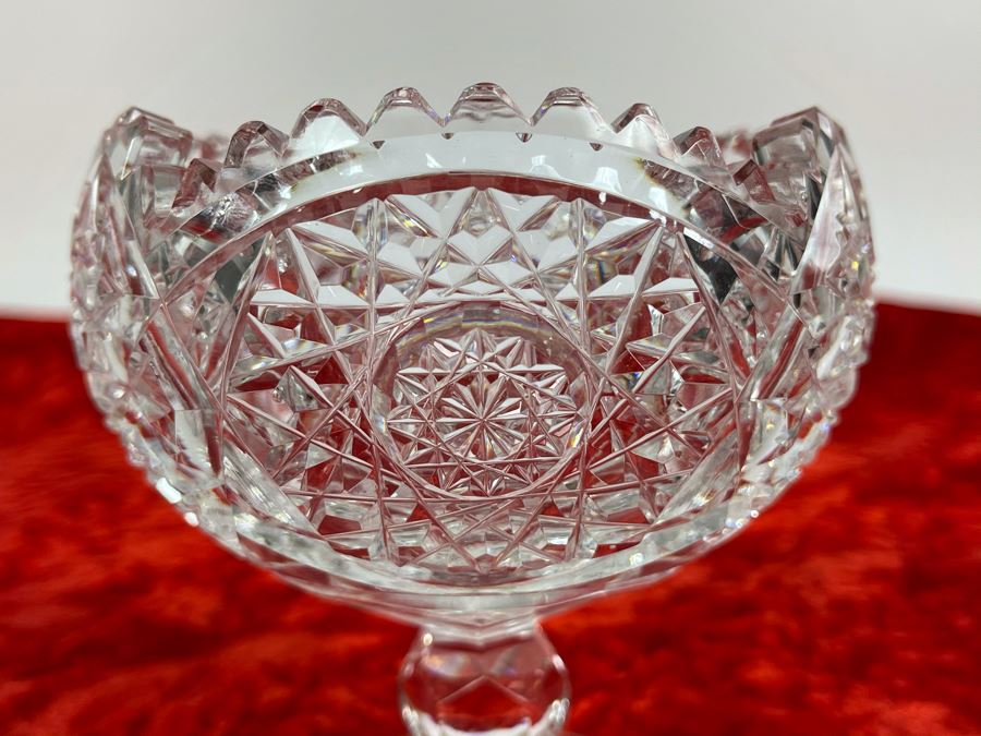 American Brilliant Cut Glass Footed Bowl 4W X 4H [Photo 4]