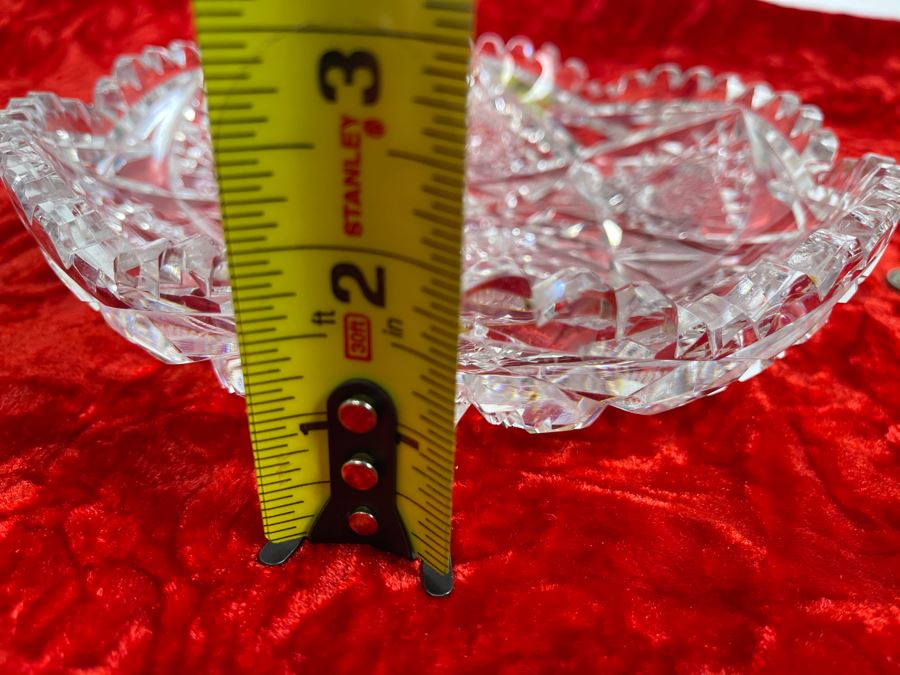 American Brilliant Cut Glass Dish Bowl 8W X 1H [Photo 8]