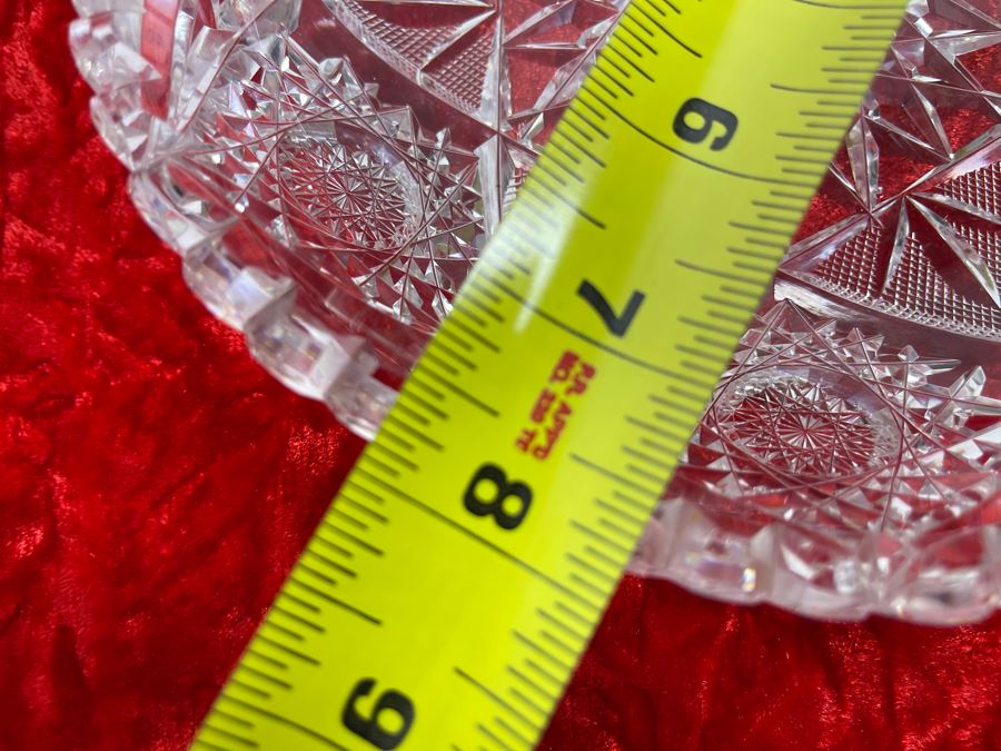 American Brilliant Cut Glass Dish Bowl 8W X 1H [Photo 7]