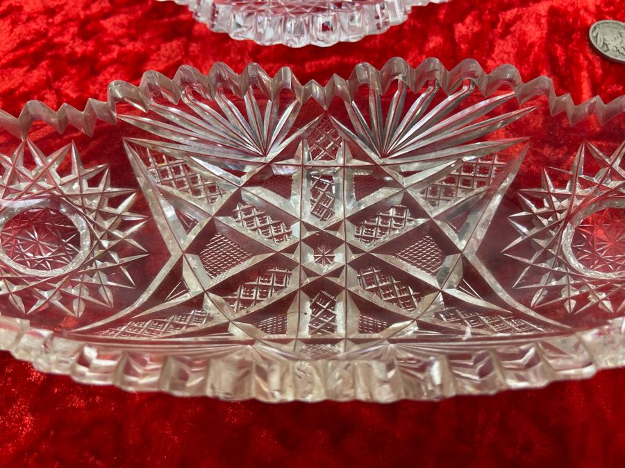 Collection Of Four American Brilliant Cut Glass Dishes Bowls [Photo 10]